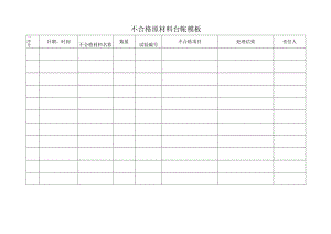 不合格原材料台帐模板.docx