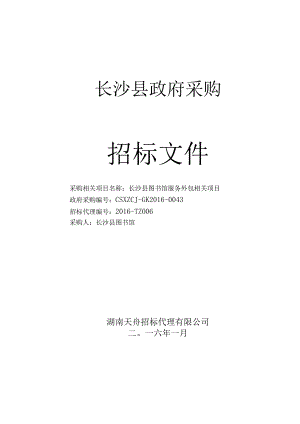 XX县政府采购招标文件.docx