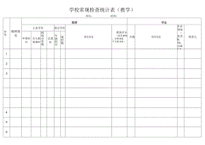 学校常规检查统计表（教学）.docx