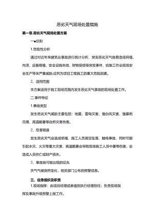 恶劣天气现场处置措施.docx