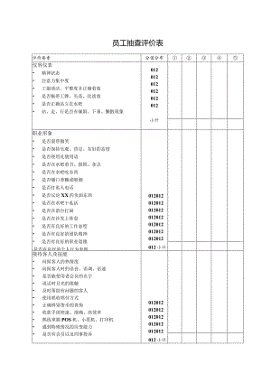 员工抽查评价表.docx