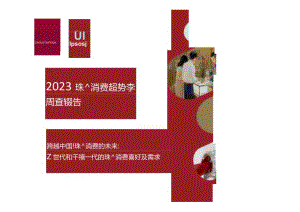 2023珠宝消费趋势调查报告.docx
