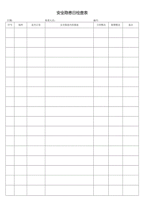 安全隐患日检查表.docx
