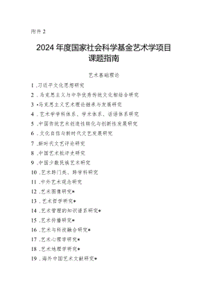 2.2024年度国家社会科学基金艺术学项目课题指南.docx