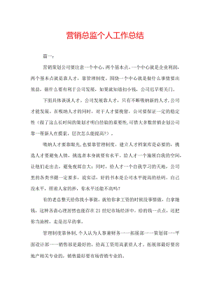 营销总监个人工作总结.docx