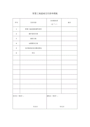 智慧工地建成交付清单模板.docx