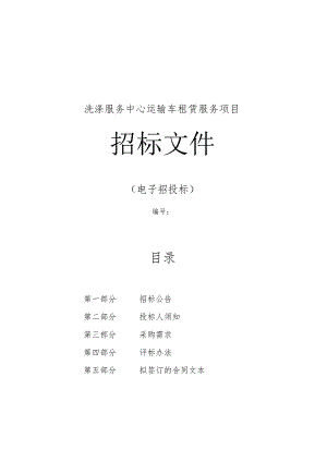 医院洗涤服务中心运输车租赁服务项目招标文件.docx