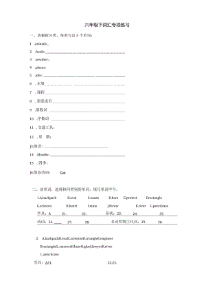 六下词汇专项.docx