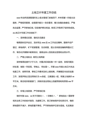 土地卫片年度工作总结.docx