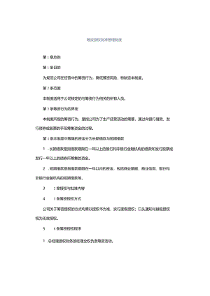 筹资授权批准管理制度.docx