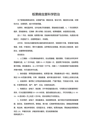 板栗病虫害科学防治.docx