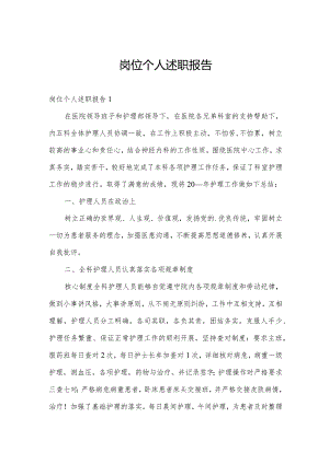 岗位个人述职报告.docx