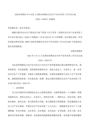 《合肥市供销社安全生产治本攻坚三年行动方案(2024―2026)》.docx