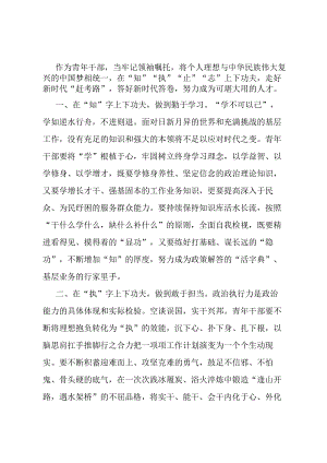 青年干部座谈发言提纲.docx