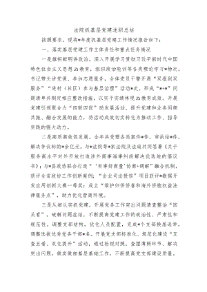 法院抓基层党建述职总结.docx