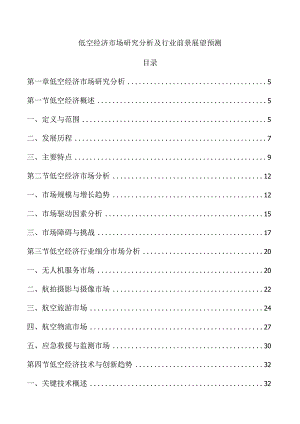 低空经济市场研究分析及行业前景展望预测.docx