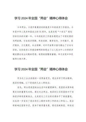 (36篇)学习2024年全国“两会”精神心得体会最新范文.docx