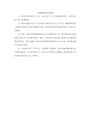 项目副经理安全职责.docx