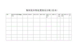 餐厨废弃物处置情况台账.docx