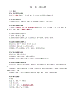 中医内科主治医师资格笔试基础知识考点解析(35)：收涩药.docx