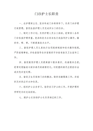 门诊护士长职责.docx