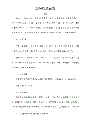 三防应急预案.docx
