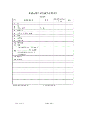 房屋内部设施设备交接明细表.docx