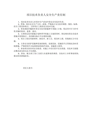 项目技术负责人安全生产责任制.docx