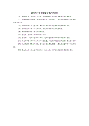 项目责任工程师安全生产责任制.docx