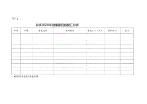 社区健康家庭报送任务表.docx