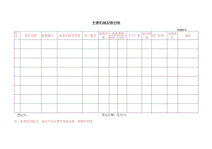 主要机械设备台帐.docx