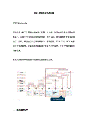 2023肝癌系统治疗进展.docx