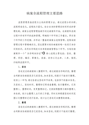 病案全流程管理主要思路.docx