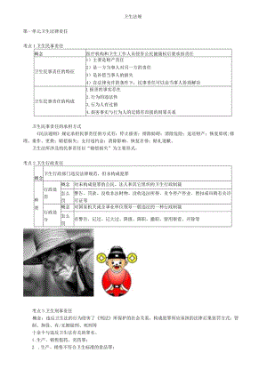 中医内科主治医师资格笔试相关专业实践能力考点解析(27)：卫生法规.docx