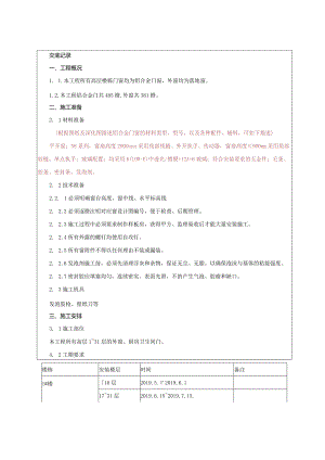 铝合金门窗安装技术交底.docx
