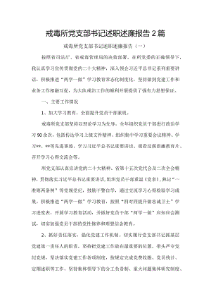 戒毒所党支部书记述职述廉报告2篇.docx