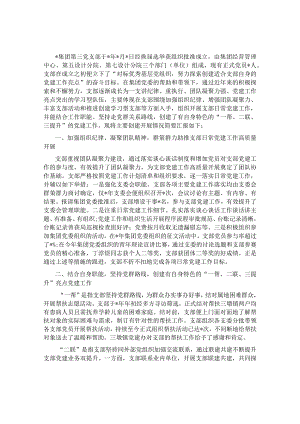 集团第三党支部党建工作做法及成效汇报材料.docx