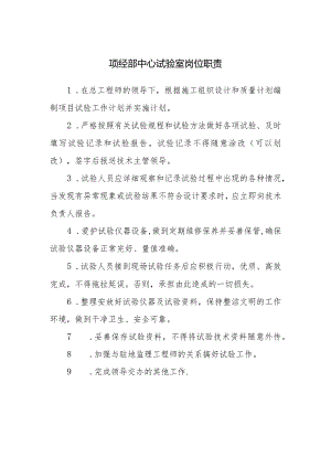 项经部中心试验室岗位职责.docx