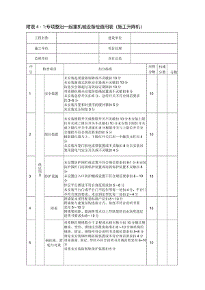 附表4机械设备检查用表.docx