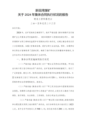 2024集体合同实施细则执行情况的报告.docx