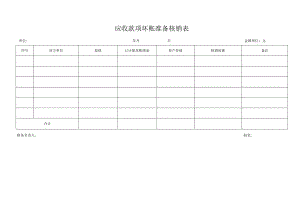 应收款项坏账准备核销表.docx
