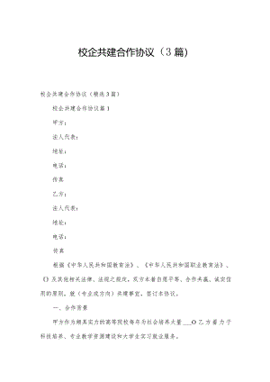 校企共建合作协议（3篇）.docx