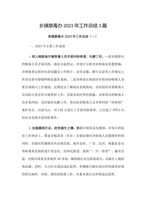 乡镇禁毒办2023年工作总结3篇.docx