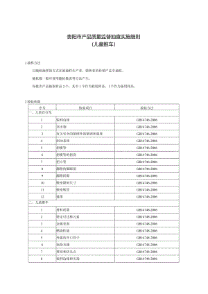 41.贵阳市产品质量监督抽查实施细则（儿童推车）.docx