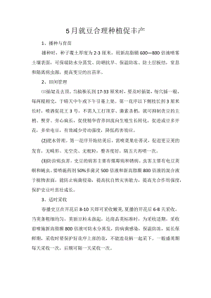 5月豇豆合理种植促丰产.docx