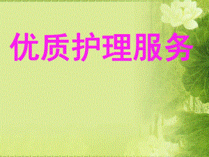 培训资料优质护理服务.ppt