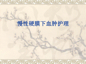 慢性硬脑膜下血肿护理.ppt