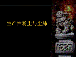 生产性粉尘与尘肺.ppt