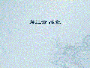第三章 感觉.ppt.ppt
