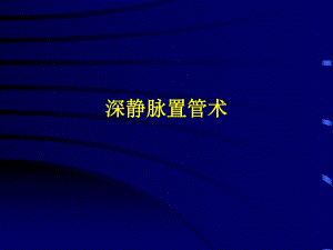 深静脉置管术幻灯[最新].ppt